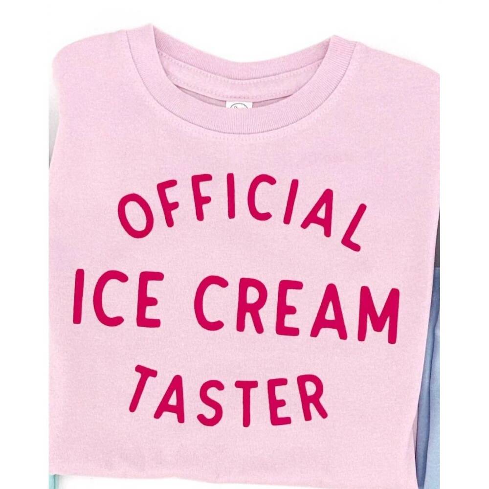 NEW THE WISHING ELEPHANT kid's official ice cream taster tee in pink